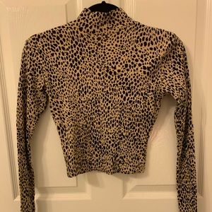 brandy melville cheetah print top